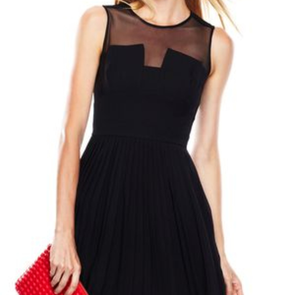 Julia Jordan Sheer Yoke Dress